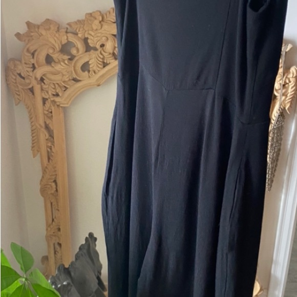 Wilfred Jumpsuit, Black, Size S, Crop Wide Leg, with Pockets - Picture 8 of 11